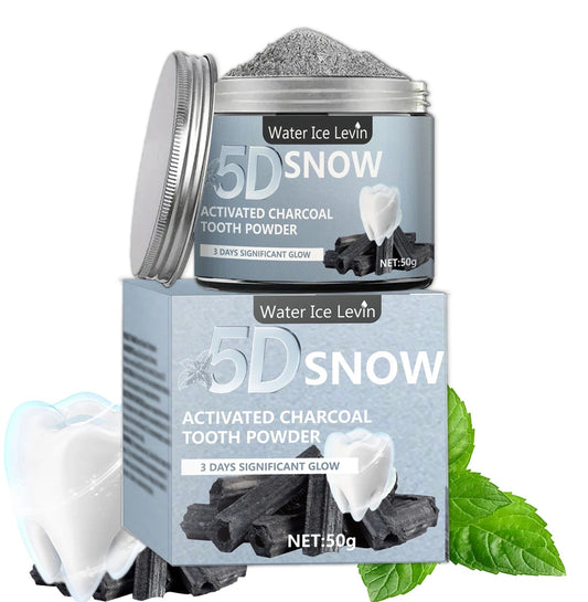 Bamboo Charcoal Tooth Whitening Powder - Natural Whitening and Deep Cleaning for Men and Women, Fresh Breath Daily Toothpaste, 1 Piece