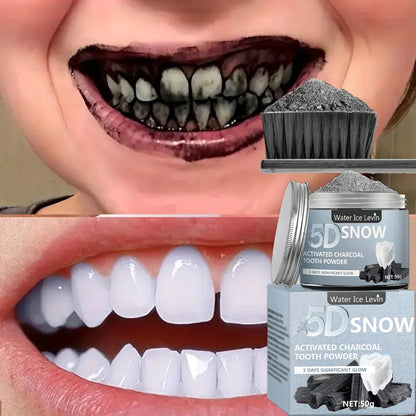 Bamboo Charcoal Tooth Whitening Powder - Natural Whitening and Deep Cleaning for Men and Women, Fresh Breath Daily Toothpaste, 1 Piece