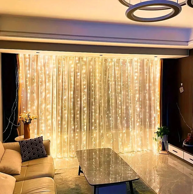 3/4/6m Curtain LED String Lights Garland USB Festoon Remote Control Fairy Garland Lights Christmas Decoration for Bedroom Home